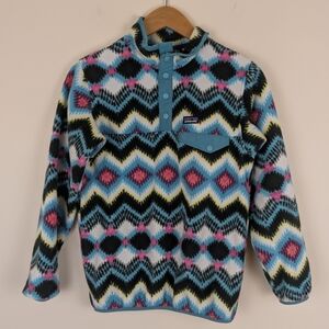 Patagonia Lightweight Synchilla Snap-T Pullover - Timber Twist / Violet Red